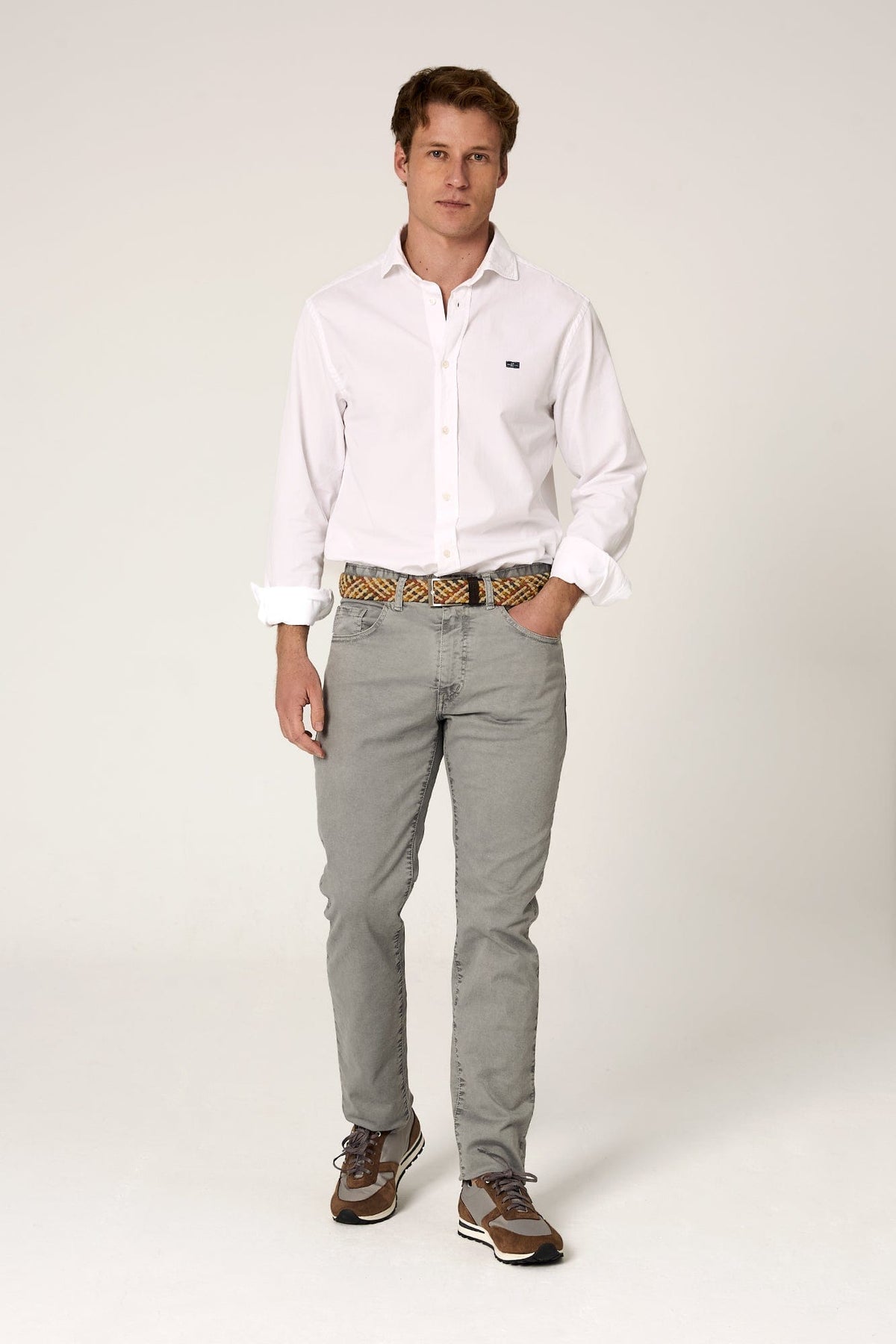 The 5 Pocket Gris y Azul-1