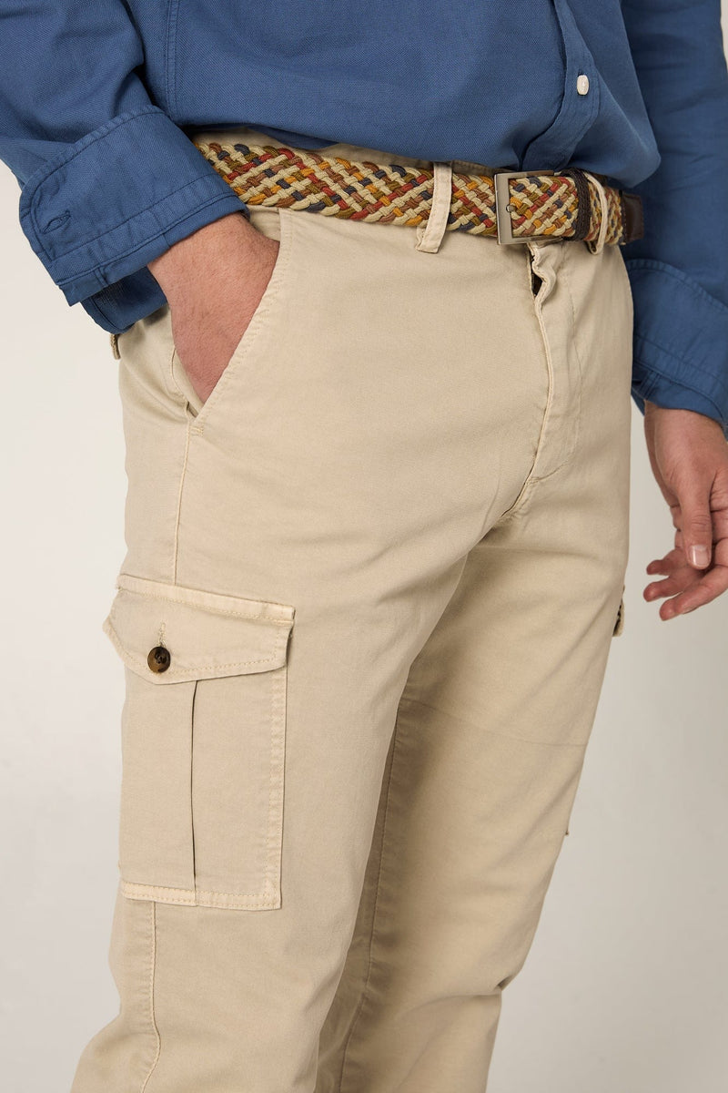 The Chino Cargo Beige Seimeira-zoom-