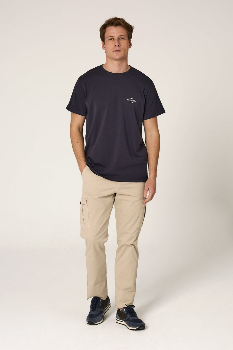 The Cotton T Shirt Azul Marino-zoom-