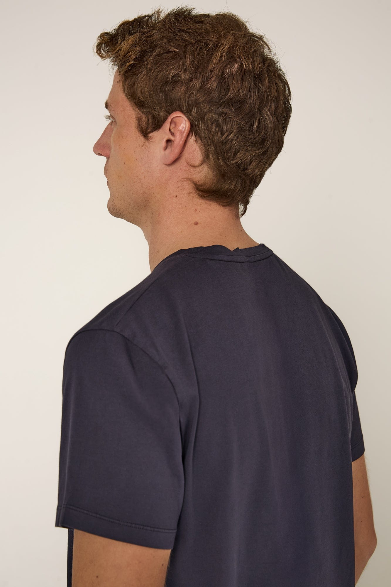 The Cotton T Shirt Azul Marino-zoom-4