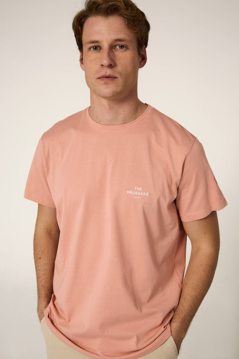 The Cotton T Shirt  Rosa Salmon-zoom-