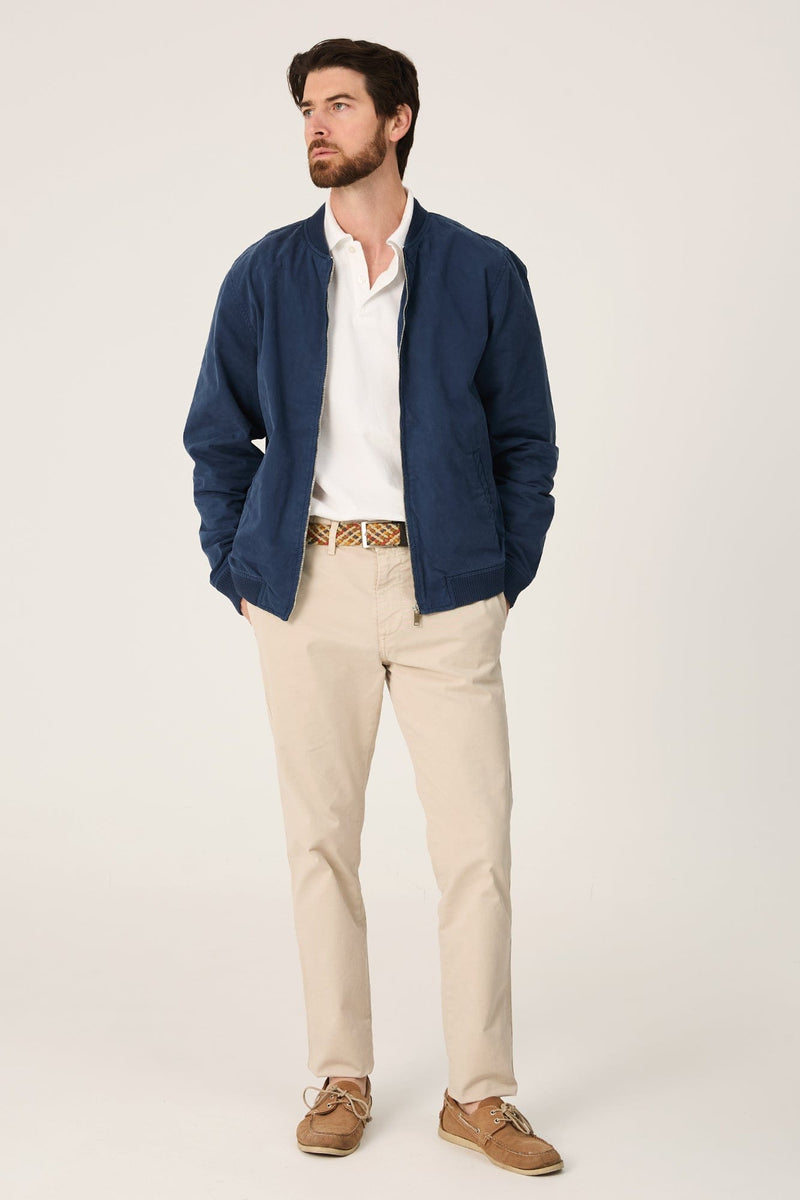 The Bomber Canvas Azul Marino-zoom-