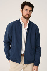 The Bomber Canvas Azul Marino