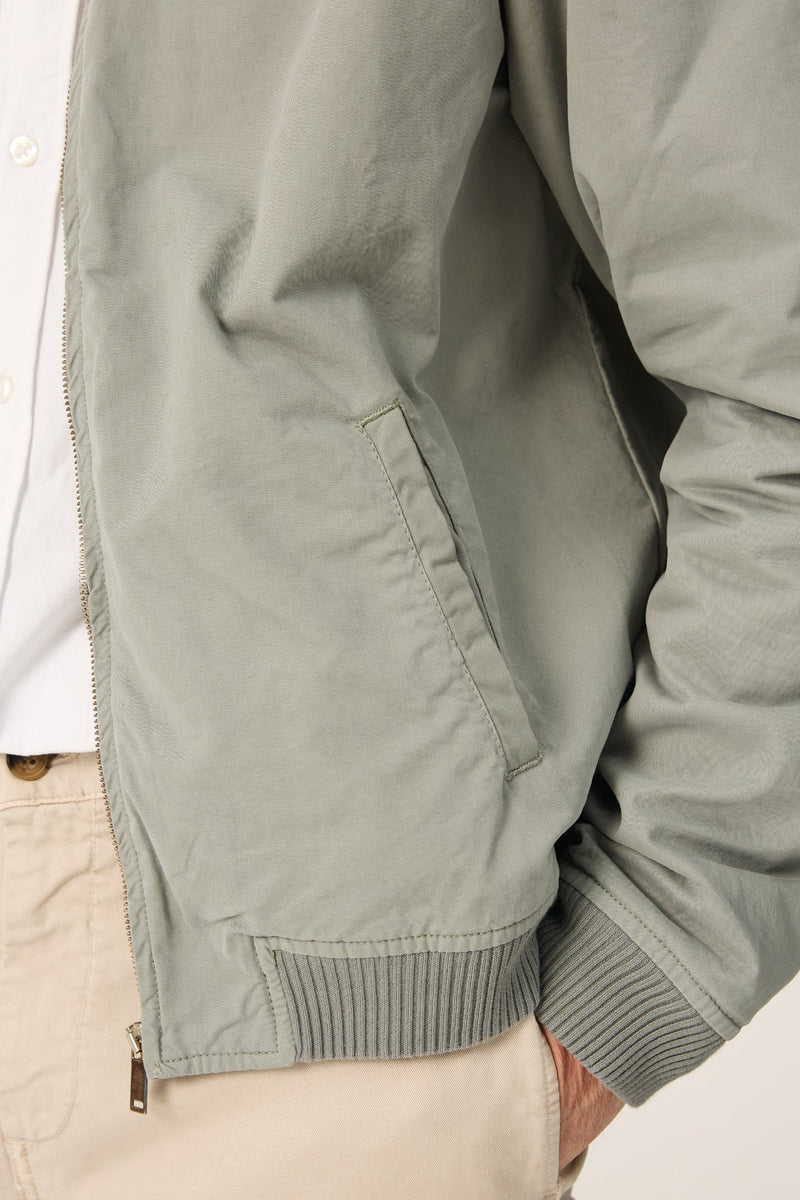 The Bomber Canvas Verde Riaza-zoom-