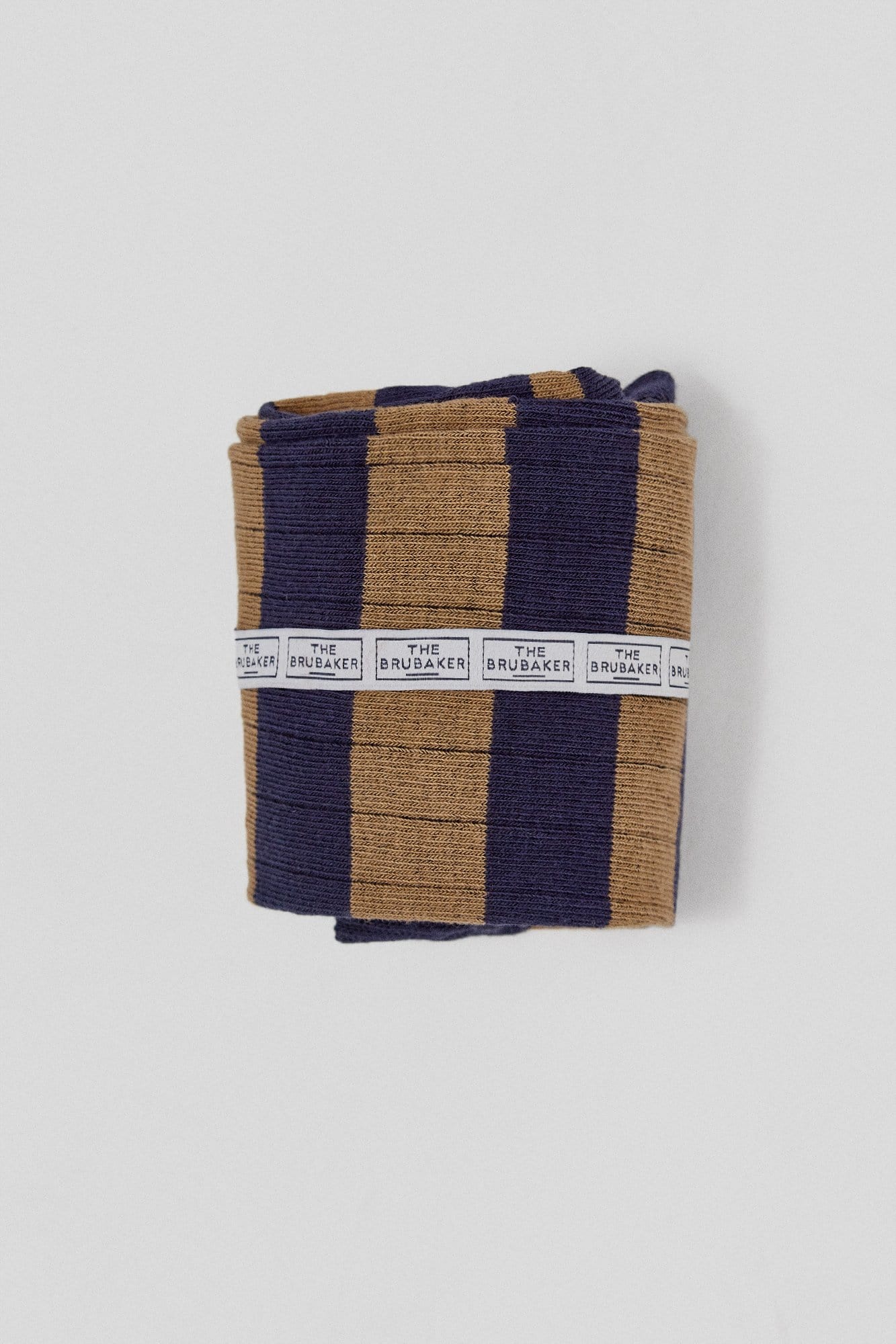 The Sock Rayas Khaki y Azul Long