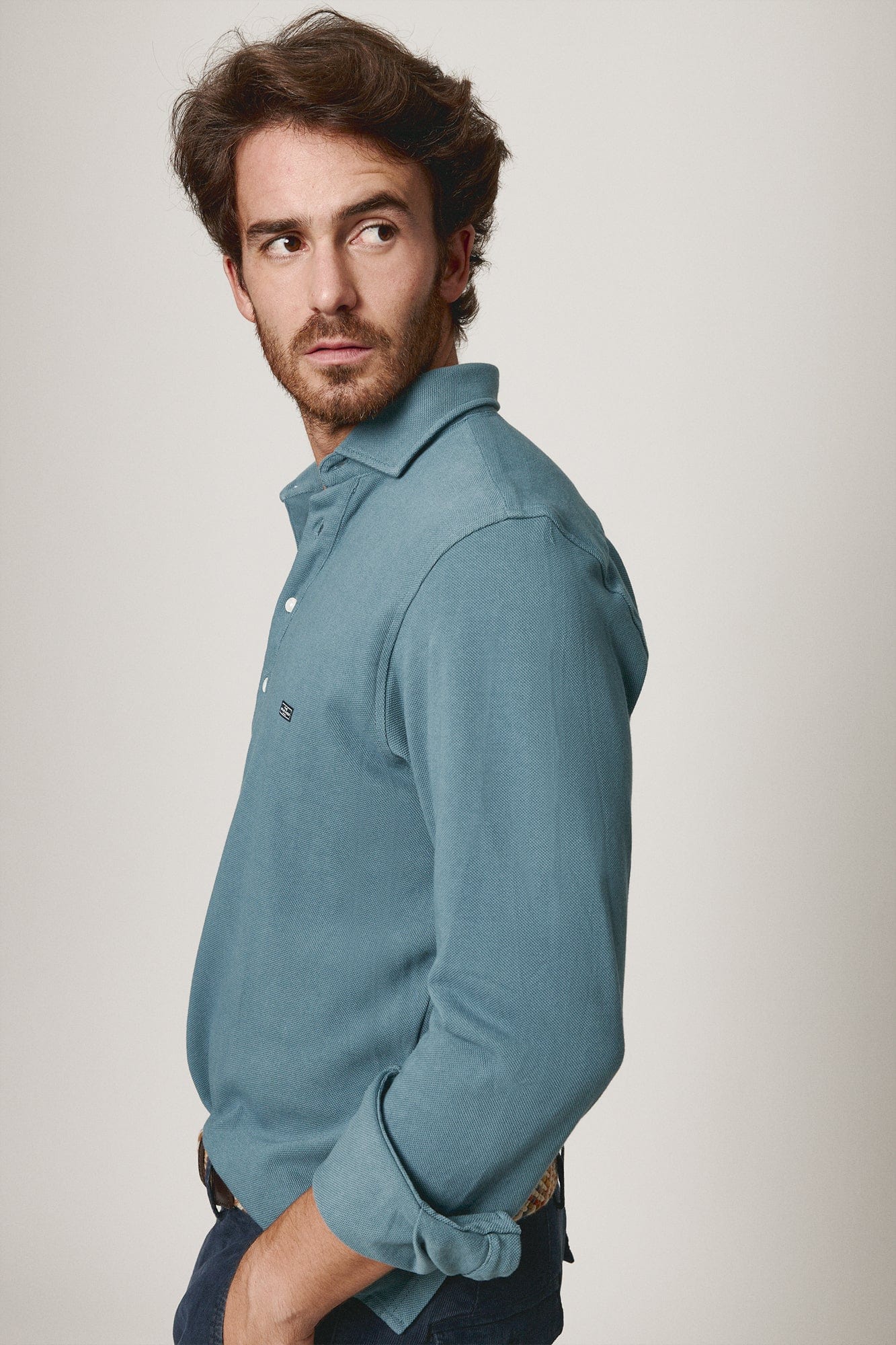 The Cotton Polera Azul Covas-zoom-2