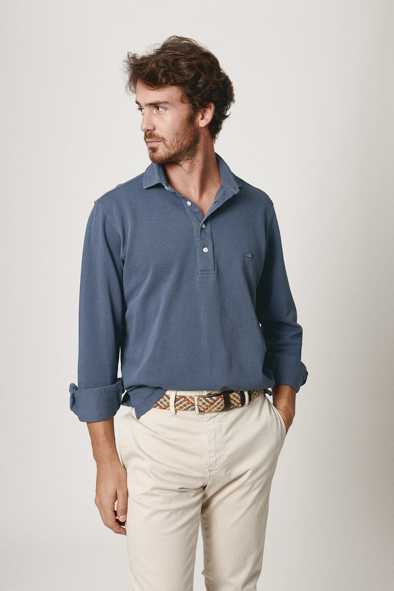 The Cotton Polera Azul Suances-zoom-