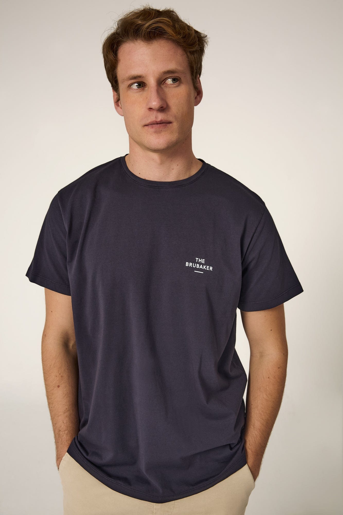 The Cotton T Shirt Azul Marino-2