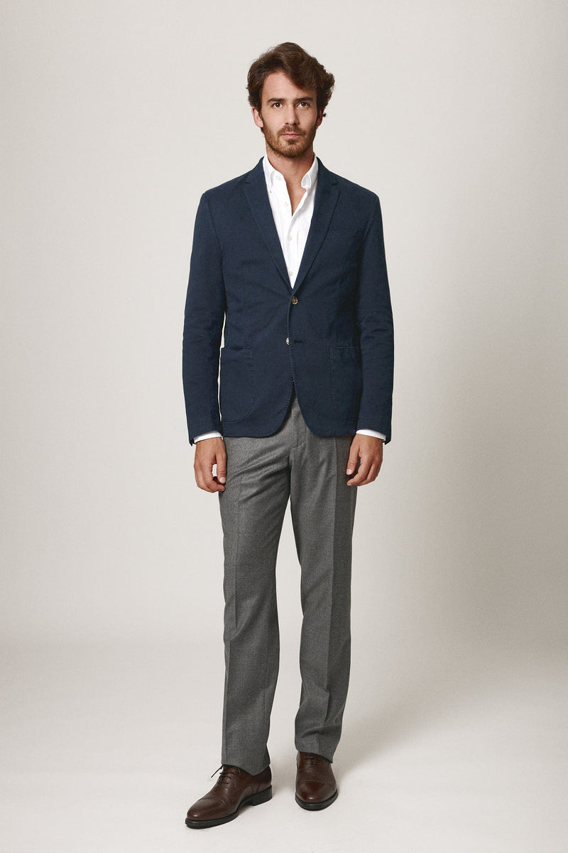 The Gabardina Azul Marino-zoom-