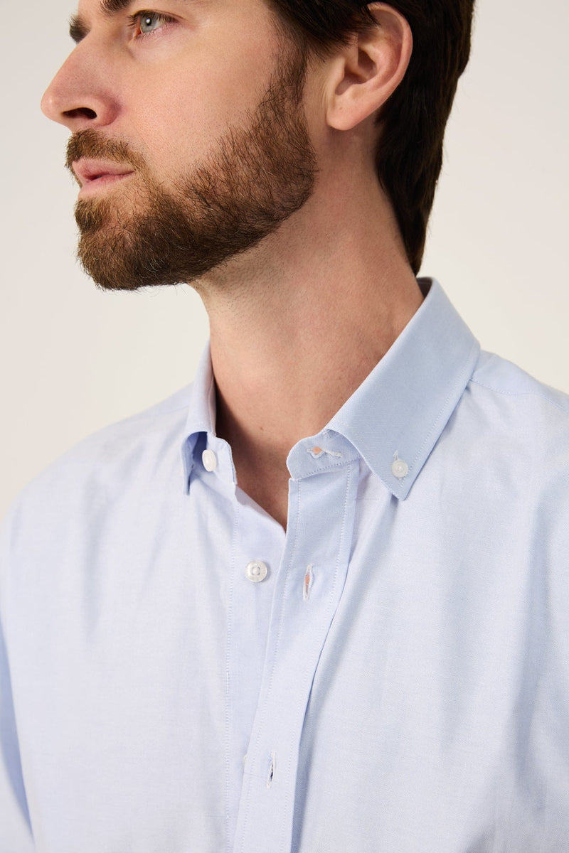 The Oxford Azul Button Down-zoom-