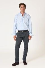 The Popelin Mil Rayas Azul Clara