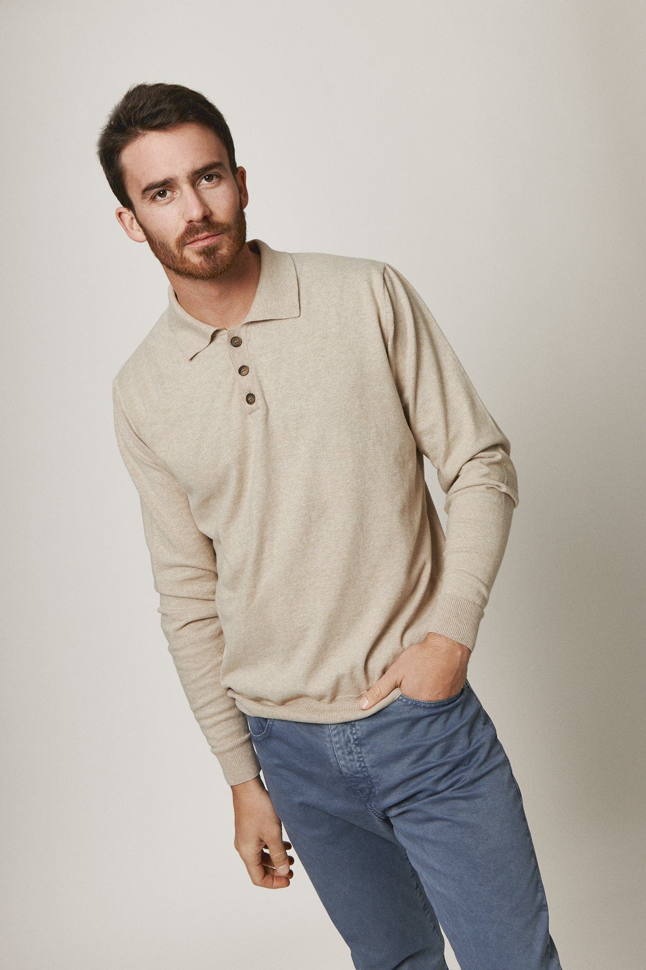 The Cotton Jersey Polo Beige Arena