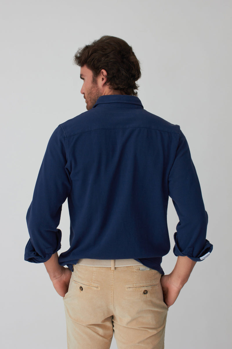 The Cotton Polera Azul Marino-zoom-