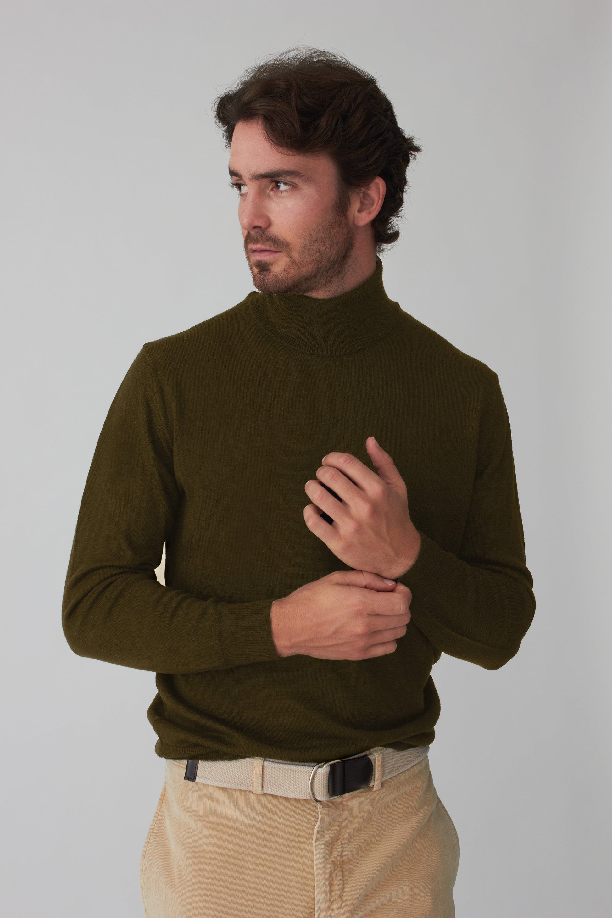The Merino Cisne Verde Oscuro-1