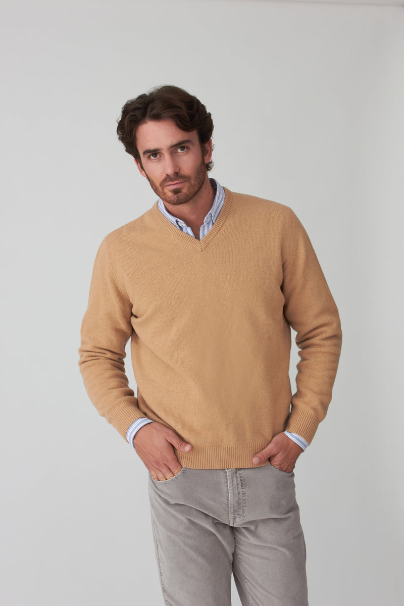 The Lambswool Pico Camel Ronda Claro-zoom-