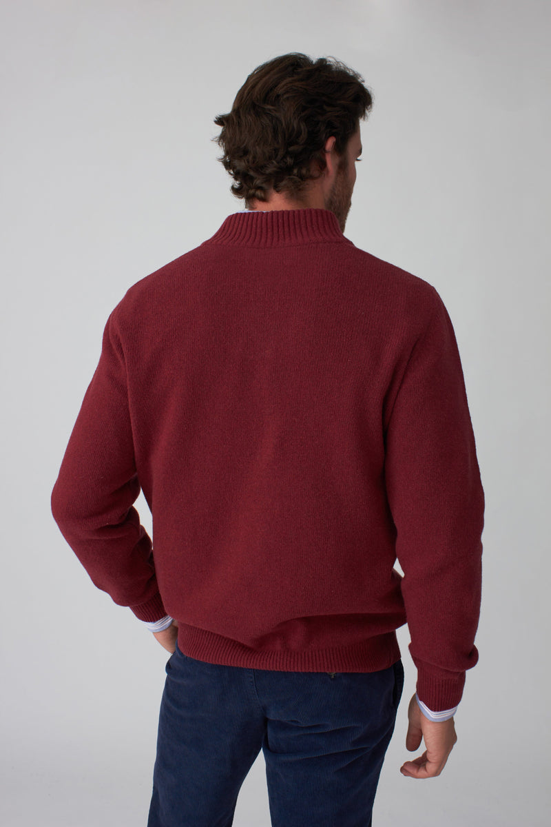 The Lambswool Botones Granate-zoom-