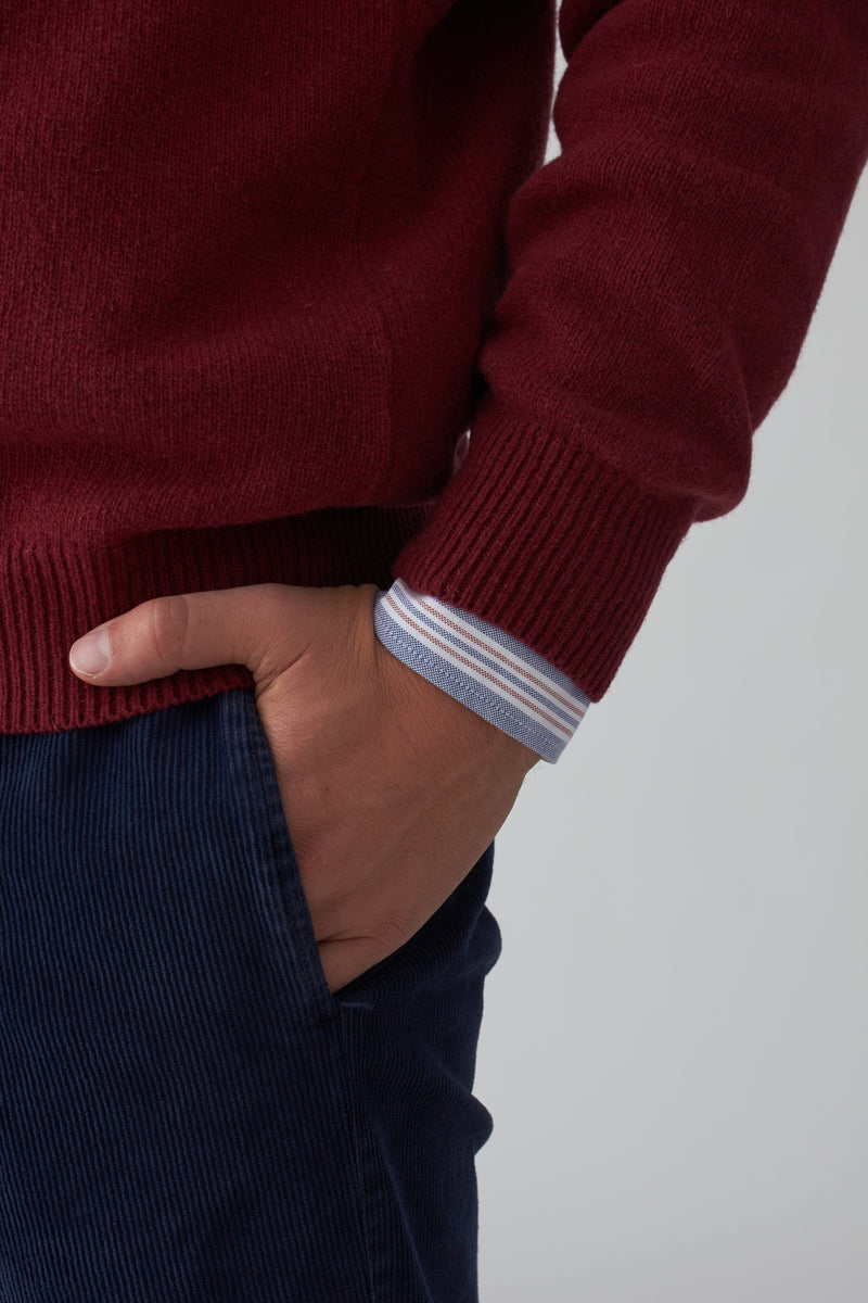 The Lambswool Botones Granate-zoom-