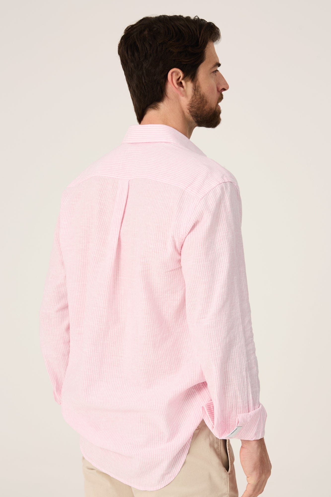 The Cotton Linen Camisa Raya Rosa-4