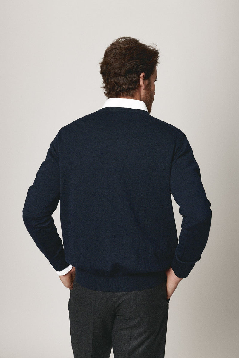 The Jersey Merino Pico Azul Marino-zoom-