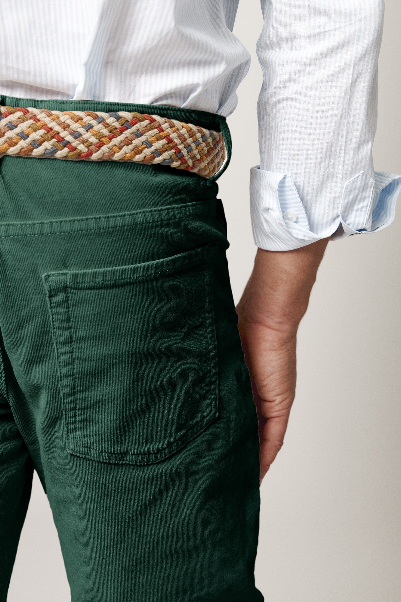 pantalon micropana verde BRUBAKER