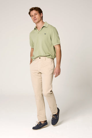 pantalon chino algodon beige-THE BRUBAKER