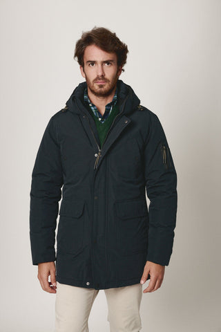 parka azul marino BRUBAKER