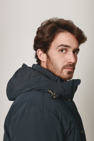 parka azul marino BRUBAKER