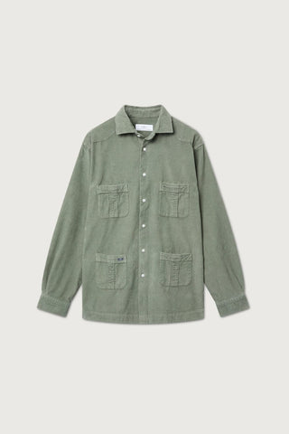 sobrecamisa pana verde BRUKAER