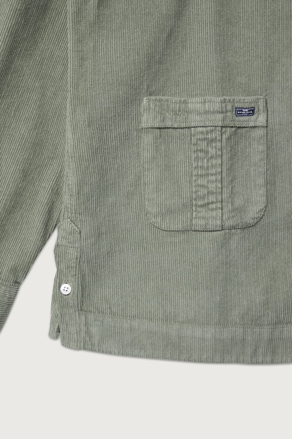 sobrecamisa pana verde BRUKAER