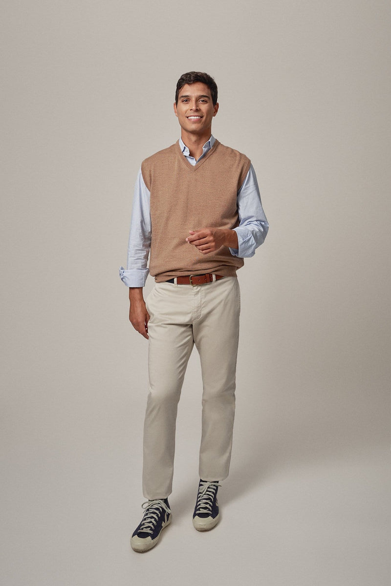 The Chaleco Beige Almería-zoom-