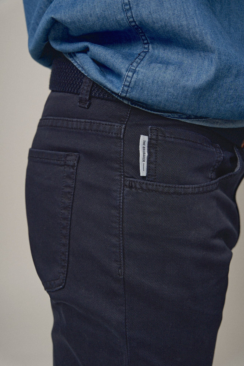 The 5 Pocket Grainy Azul Marino-zoom-